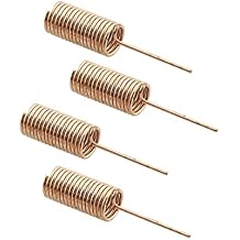 4pcs Coil Spring Antenna Data Transmission Helical Antenna, Bronze 433MHz