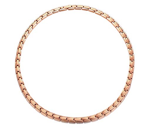 MEALGUET Stainless Steel Magnetic Therapy Health Necklaces Pain Relief for Neck Arthritis Migraine Headaches Shoulders and Back