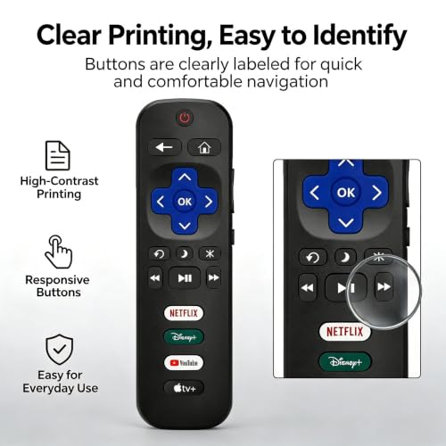 Image of B Brainice Replacement Remote Control for Roku TV