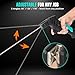 600A Welding Electrode Holder with Ergonomic Handle, One-Finger Rod Loading, Self-Locking Clamp, Adjustable 90° 135° 170° Angles, Heat-Resistant Build, Includes Steel Wire Brush for Slag Removal
