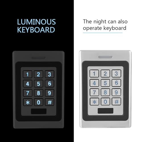 de Control de Acceso a Puertas, Resistente Al Agua IP67 Controlador de Tarjeta RFID Teclado Teclado para Puerta de Garaje Teclado con Tarjeta IP68 Candados Combinados