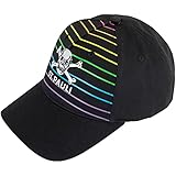 FC St. Pauli Rainbow Stripes Unisex Cap schwarz 100% Baumwolle Fan-Merch, Fußball, Sport, Streetwear