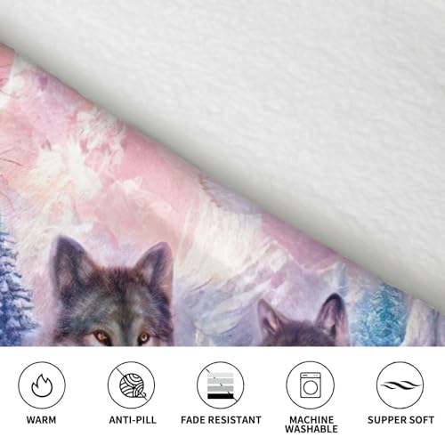 Couverture à capuche loup idée cadeau idéal pour frissonner de confort