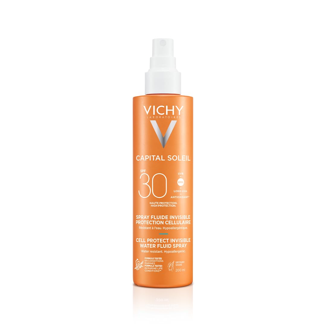 Vichy Capital Soleil Cell Protect Invisible High UVA + UVB Sun Protection Spray SPF30 For All Skin Types, 200ml