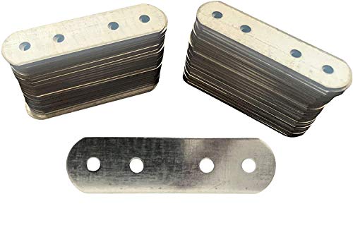 50 Stück Flache Ecke Bracket 60x16mm Edelstahl Flachverbinder 4 Löcher Holzverbinder Joining Ausbessern für Holz Möbel Cover