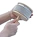 Wooden Cabasa Percussion Instrument with Metal Beaded Chain, Hand Shaker for Band Music Education, 3.5 Inch (4.5inch)