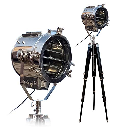 Thorinstruments (With Device) Industrial Hollywood Nautical Spotlight Tripod Floor Lamp Home & Office Decor Rustic Vintage Home Decor Gifts #TOP22