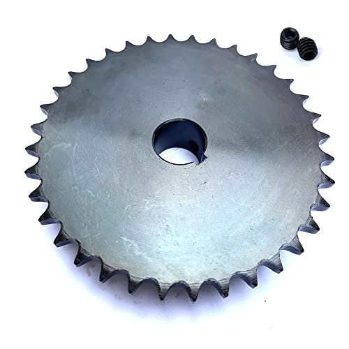 #40 Roller Chain Sprocket B Type 1" Bore Rust Prevention Hardened 36 Tooth