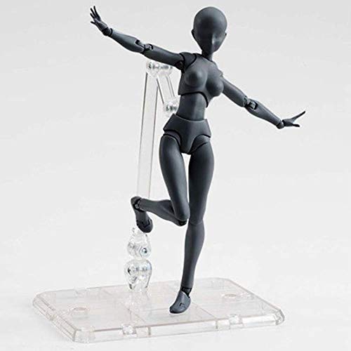 Image of PVC Action Figure Drawing Model - Artist Painting Mannequin Jointed Doll for Drawing (Black Female)