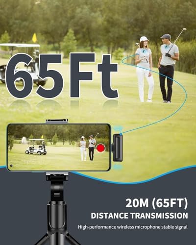 Image of BQYA J13 Wireless Dual Mic Lavalier Microphone with Charging Case, Compatible for Type-C Android & Tablet, Noise Reduction Lapel Mic for Youtubers, Video Recording, Facebook, Live Stream