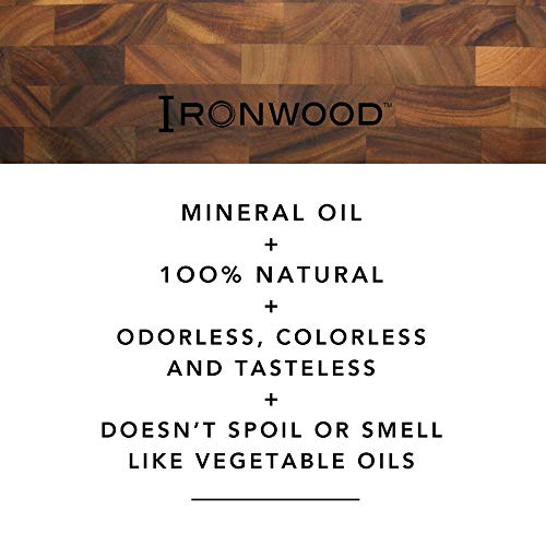 Image of Ironwood Gourmet Oslo End Grain Utility Cutting Board and Butcher Block Oil Set