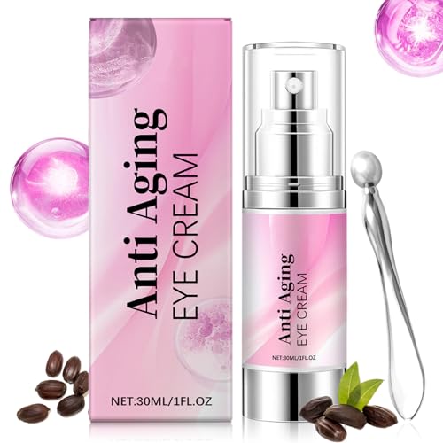 Contorno de Ojos Antiedad, Crema Contorno de Ojo Mujer y Hombre, Eye Cream Antiojeras, Crema de Ojos Antiarrugas Reduce Ojeras y Bolsas, Atenúa Arrugas, Hidratante
