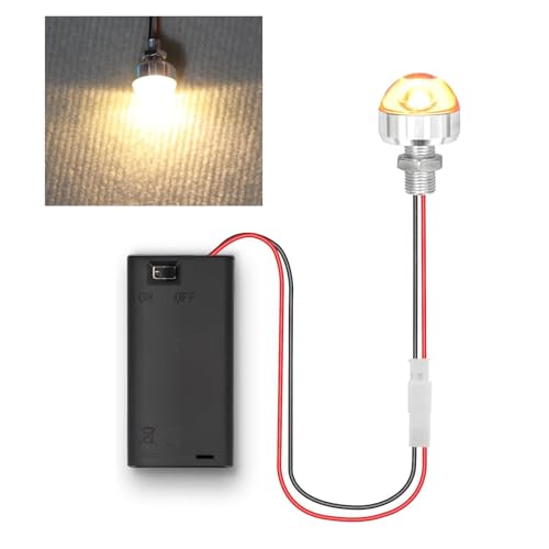 Mini LED a Pile Lumières Led Miniatures à Piles Lumière Blanche Chaude Mini Lumières à Piles pour Maison de Poupée Miniature, Artisanat Accessoires, Décoration