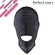 BDSM Maske Schwarz Spandex Bondage SM Fetisch Sex mit Mundöffnung Größe S/M Dehnbar bis 57cm Sinnliche Erlebnisse für Frauen und manner & paare Erotik Toys full Face mask black FOPS B23-5