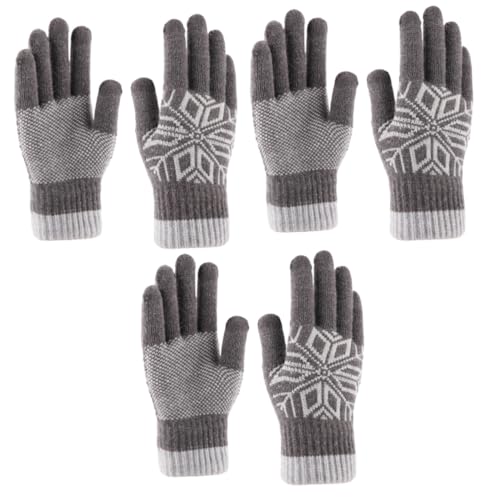 Mitones para pantalla táctil en rutas de ciclismo SOIMISS guantes tejidos gruesos para hombre