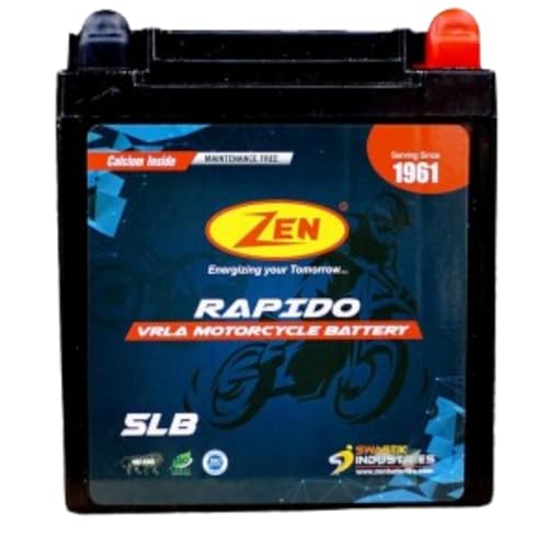 Image of Zen 5LB 12V 5AH Motorcycle Rechargeable Battery for Two Wheelers Scooters Bikes SMF VRLA Maintenance Free