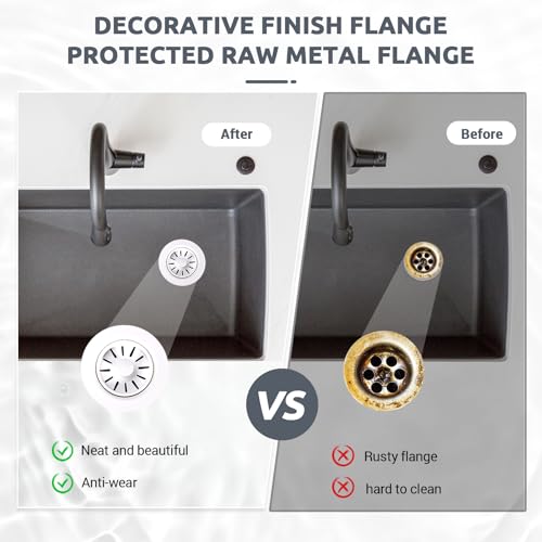 Colador y tapón para triturador de basura BOTEMY ABS blanco miniatura 5