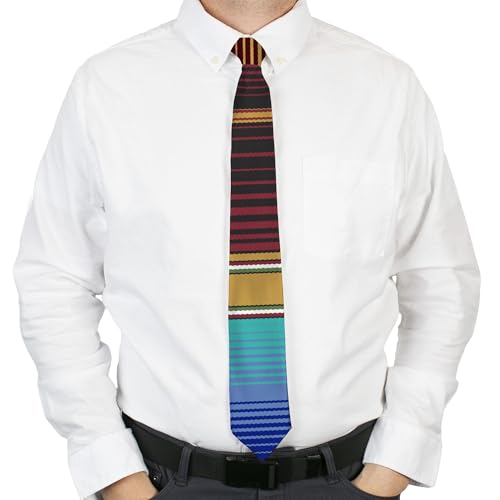 Cravate rayures verticales or et bleu pour vos soirées et mariages - 2