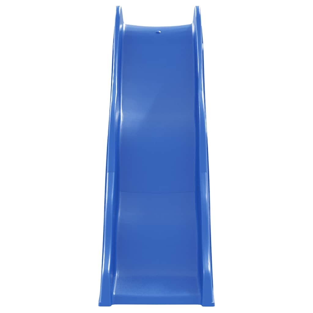 Generico Scivolo per Bambini Blu 174x38 cm in Polipropilene,Set Altalena e Set di Gioco