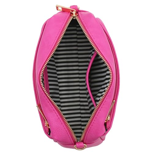 Image of FashionPuzzle Triple Zip Small Crossbody Bag