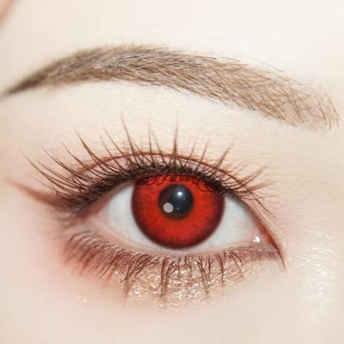 OIXYEY Acessórios de Halloween, efeito vermelho, para Halloween, cosplay de anime, festas temáticas