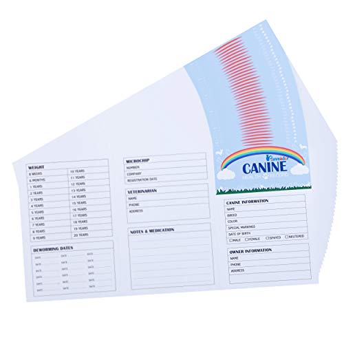 BANMODER Dog Vaccination Record - 26 Pack Dog Vaccines, Puppy