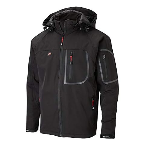 Lee Cooper LCJKT407W Herren-Jacke, wasserdicht, winddicht Cover