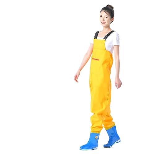 NEWVO ウェーダー レディース チェストハイウェーダー 胴長靴 透湿 完全防水 チャックポケット 調節可能ショルダーベルト 女性用 釣り 渓流 潮干狩り 漁業 田植え 作業用 丈夫 おしゃれ