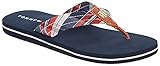 Tommy Hilfiger Womens Cetra Flip Flops 8 Red Multi
