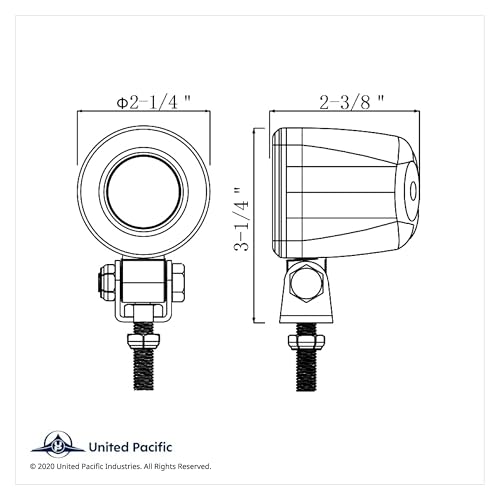 United Pacific Luz de Trabajo LED Mini de Alta Potencia miniatura 5