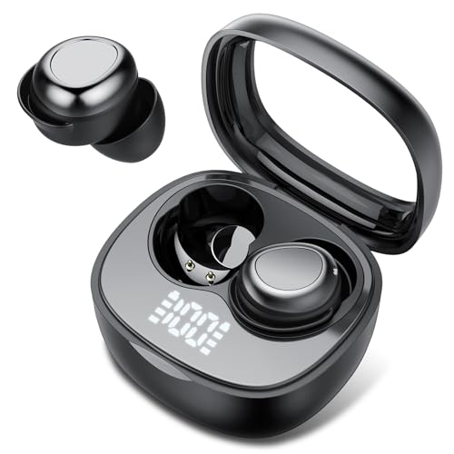 Image of Wireless Earbuds, Hybrid ANC 40dB Noise Cancelling Headphones, 50H Playtime, Bluetooth 5.4, 10mm Drivers with 5 EQ, ENC Dual Mic, IPX7 Waterproof, Digital Battery Display iOS /Android Sport /Sleep