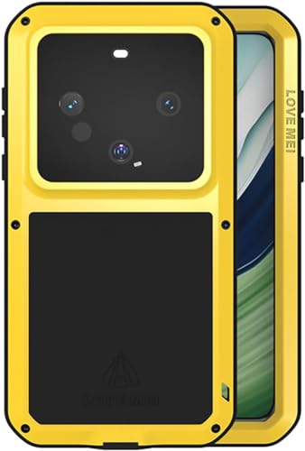 Coque intégrale Huawei Mate 60 anti-choc étanche neige avec verre trempé jaune