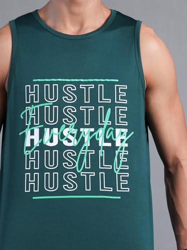 Image of CHKOKKO Tank Tops Sleeveless T-Shirt for Men Dry Fit Vest Gym Wear Graphic Printed Stylish Round Neck Running Sando for Sports Workout Fitness & Casual or Beach Wear