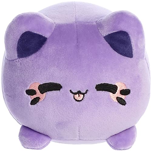 Aurora® Enchanting Tasty Peach® Ube Purple Yam Meowchi Stuffed Animal - Bright & Colorful Design - Showpiece Plush - 7 Inches - Image 3