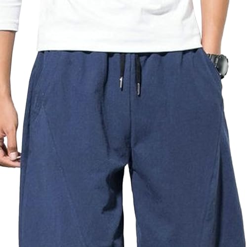 Pantalón Holgado Harem de Lino para Hombre Talla 3X-Large miniatura 3