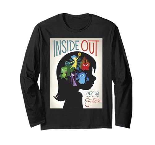 T-shirt Vice-Versa manches longues Disney Pixar vêtement Inside Out imprimé graphique coton