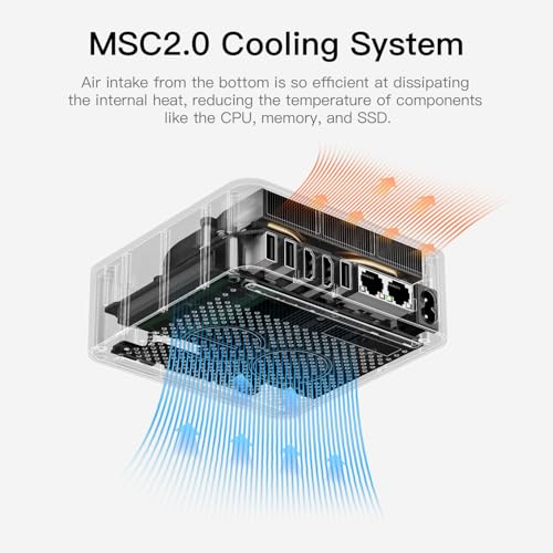 Image of Beelink EQR5 Mini Pc,AMD Ryzen 5 5625U(6C /12T,up to 4.3GHz),Mini Computer with 16GB DDR4 RAM /500GB M.2 PCle 3.0 X4 SSD,Micro Pc Support 4K FPS,WiFi6 /BT5.2 /USB3.2 /Home /Office /Game