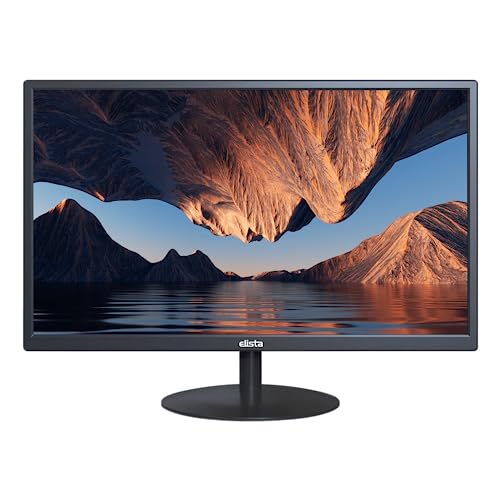 Elista ELS-V19HD PRO 19 Inch (48.3 Cm) Led Monitor |1440 X 900 Pixels| with Hdmi + Vga Port Input | 16.7 M Color | Slim Bezel | Glossy Panel | Anti Glare |Stand and Wall Mountable |