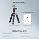 NEEWER Mini Stativ für Kamera mit 360°Kugelkopf Aluminiumlegierung 20/ 50cm 1/4 Arca Type QR Plate,tragbares Desktop Reisestativ für DSLR Kamera Video Camcorder, maximale Belastung: 11lb/5kg