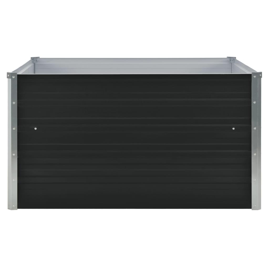 Gartenregal Kräuterbeet Pflanztisch Balkonschrank Hochbeet 100×100×45 cm Verzinkter Stahl Anthrazit Ideale Lösung für platzsparendes Gärtnern und gesunde Pflanzen