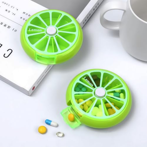 Estojos de comprimidos para viagem, organizador semanal, 3 vezes, 7 compartimentos, pequeno organizador de comprimidos para medicamentos