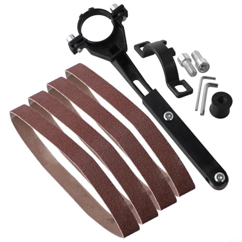 Adaptador de amoladora angular a lijadora de banda, kit de conversión de amoladora de 100 mm y 125 mm para carpintería, accesorio de soporte de correa de lijado de metal