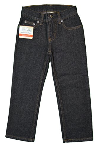 Faded Glory Boys' Relaxed Fit Denim Blue Jeans (Slim) (10 Slim, Black)2