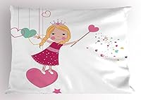 Algopix Similar Product 16 - Lunarable Cartoon Pillow Sham Little