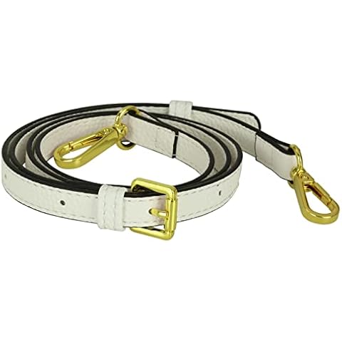 ZANQANO Leather Purse Strap Replacement Crossbody Bag Handbag Adjustable Long (White) Cover