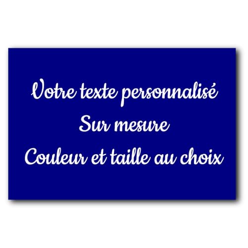 Générique Plaque personnalisée en aluminium – Impression directe Haute Définition – Panneau...