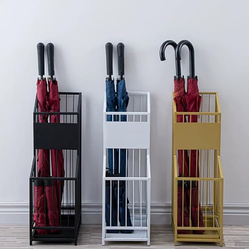 Support carré en métal haut de 62 cm, esthétique noire épurée