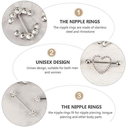 ARTIBETTER 4 pares de grampos de mamilo, anéis de proteção de seio, anéis de proteção de mamilo, lín