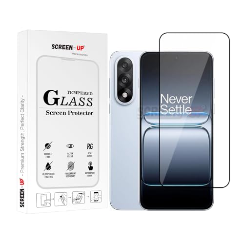 Image of ScreenUp Tempered Glass For OnePlus Nord 5 - Ultra Clear, 9H Scratch Resistant, Full Coverage, Easy Install Screen Protector