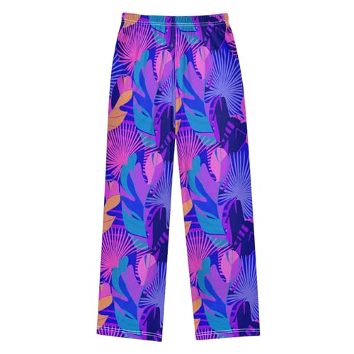 J JOYSAY Exotic Foliage Fronds Ultramarine Pajamas Pants Soft Long Pajama Bottoms Lounge Sleep Pants Size S-XL2